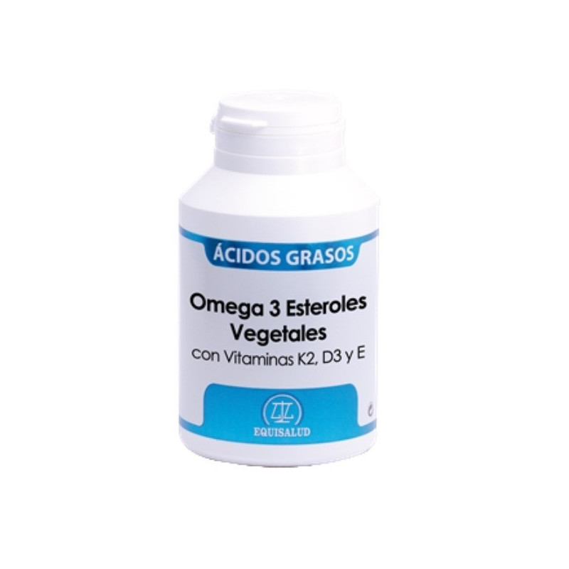 Omega 3 Esteroles Vegetales con Vitaminas K2 + D3 + E 120 Cápsulas Equisalud