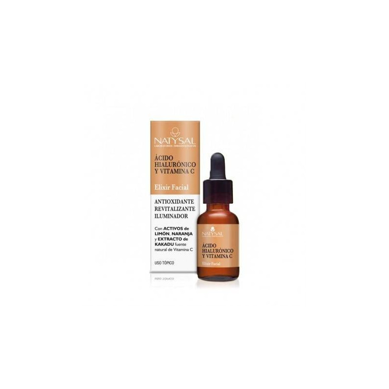 Elixir Facial de Ácido Hialurónico + Vitamina C 15 ml Natysal