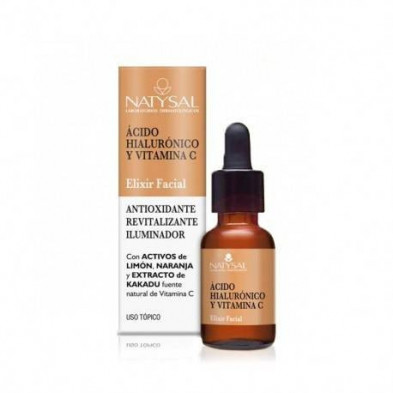 Elixir Facial de Ácido Hialurónico + Vitamina C 15 ml Natysal