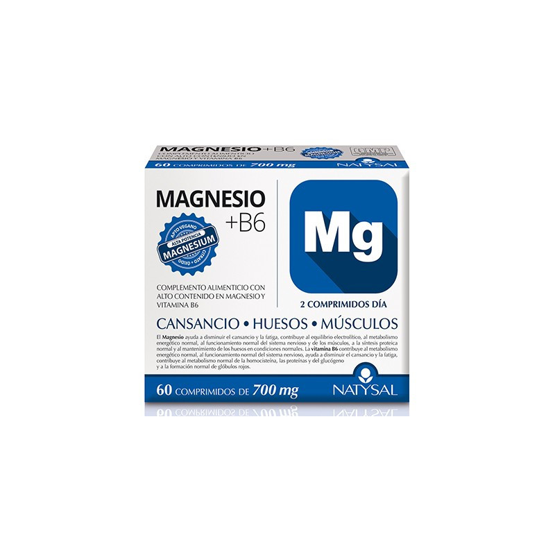 Magnesio + B6 700 mg 60 Comprimidos Natysal