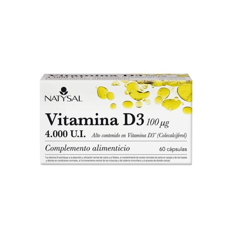 Vitamina D3 4000 Ui 60 Cápsulas Natysal