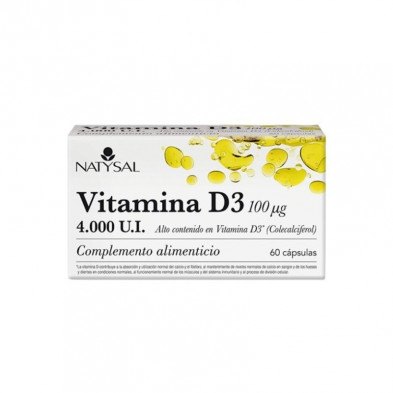 Vitamina D3 4000 Ui 60 Cápsulas Natysal