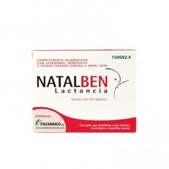 Natalben Lactancia 60 Cápsulas 60 capsulas Natalben Lactancia