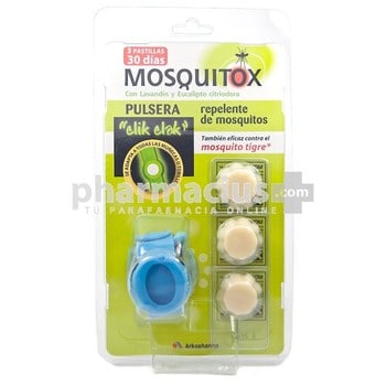 Repelente mosquitas pulsera clik clak