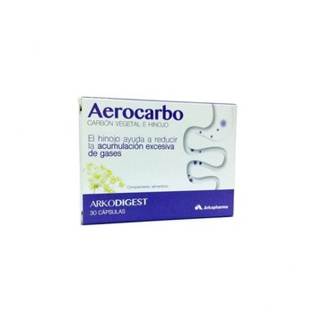 comprar-aerocarbo-carbon-vegetal-hinojo-30-capsulas-arkodigest carbon vegetal capsulas