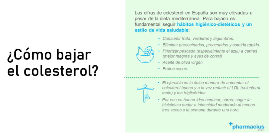Consejos para reducir los niveles de colesterol
