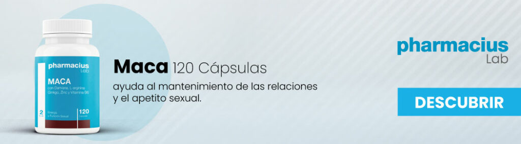 Cápsulas de maca en envase